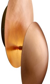 Moderne wandlamp koper 34.5cm 2-lichts - Sunrise