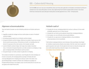 Hotbath Cobber Uitloop 18cm Geborsteld Messing CB095