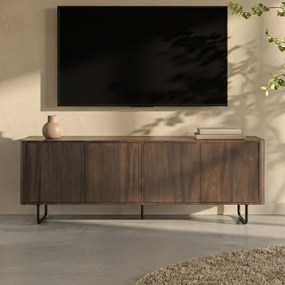 Eleonora James Tv-meubel Mangohout Bruin - 180x40x61cm.