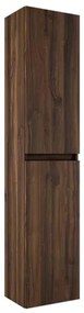 Adema Chaci Hoge Kast - 140x35x27cm - 2 deuren - noten 88374