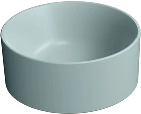 Ben Stelvio ronde waskom Ø32x12cm keramiek mat azuur