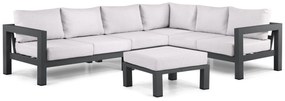 Hoek loungeset 6 personen Aluminium Grijs  Lifestyle Garden Furniture Luca
