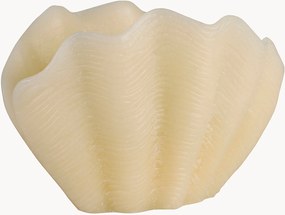 Handgemaakte kaarsenschaal in schelp vorm