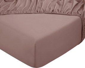 Hoeslaken Home - 100% natuurlijk katoen - 140x200 - oudroze