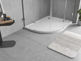 Mexen Flow asymmetrische halve cirkel douchebak slim rechts 100 x 80 cm, wit glans - 46Q108010R