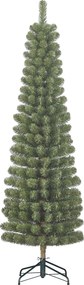 Charlton Pilar smalle kunstkerstboom - 215 cm - groen - Diameter 56 cm - 362 tips - metalen voet