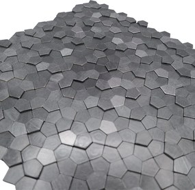 Zelfklevende Mozaïektegels Metaal | Pentagon 3D Antraciet | 28,2×28,2 cm | Keuken, Bad &amp; WC