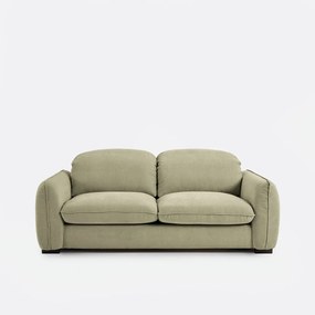 3-zits slaapbank in gemêleerd polyester, met hoofdsteunen, ISLA