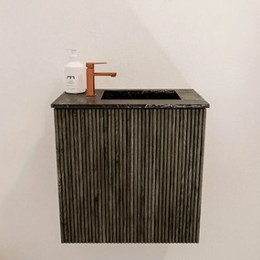Mondiaz Joya DLux 40cm toiletmeubel shadow met wastafel faye rechts 1 kraangat lava