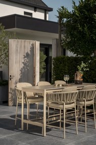 Taste by 4 Seasons Calma bar tuinset latte met Soho tafel BarsetTuinset   taupe weerbestendig