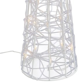 Kerst kerstboom transparant 60cm incl. LED IP44 - Coni