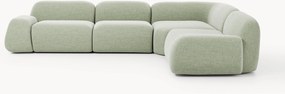 Modulaire bouclé hoekbank Wolke (4-zits)