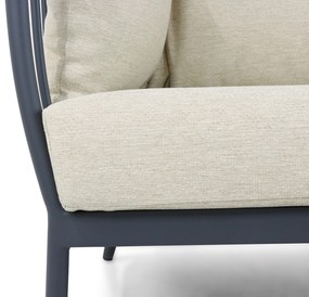 Stoel en Bank Loungeset 4 personen Aluminium/Teak Grijs  Apple Bee Condor