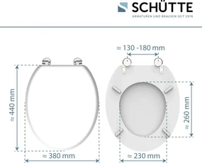 Schutte Bozenik toiletzitting wit glans