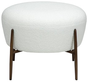 Dan-Form Orbit Ronde Poef Boucle Snow Wit