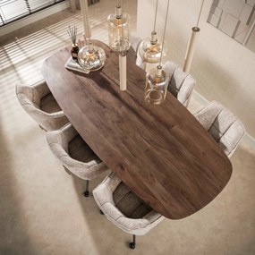 Eettafel Deens Ovaal 240 Cm - 240 X 105cm.