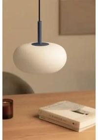 Led-plafondlamp In Glas En Staal Deruent Blauw – Ultramarijn - Sklum