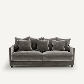 Omvormbare 3-zits fluwelen zetel, Lazare