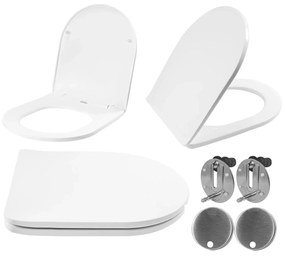TOILETZITTING UF DUROPLAST FLAT WHITE