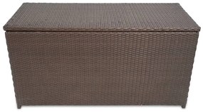 vidaXL Tuinbox 120x50x60 cm poly rattan bruin