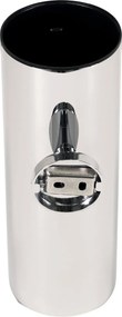 Plieger Vigo toiletborstel met deksel chroom