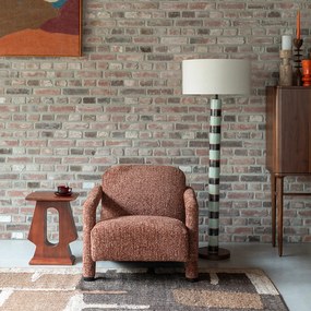 Dutchbone Kent Grof Geweven Fauteuil Rood