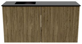 Mondiaz Joya 80cm toiletmeubel dusk met wastafel faye links zonder kraangat urban
