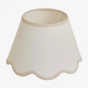 Berne Lampenkap Ø25 Cm & Tafellamp & Wit Linnen - Beige Linnen - Sklum