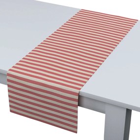 Dekoria Rechthoekige tafelloper collectie Quadro rood-ecru  40 x 130 cm