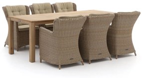 Intenso Milano/ROUGH-S 220cm dining tuinset 7-delig