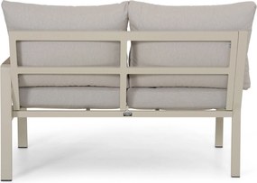 Hoek loungeset  Aluminium Taupe  Domani Furniture Leaf