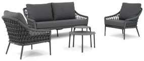 Stoel en Bank Loungeset 4 personen Rope Grijs  Coco Dalice/Pacific