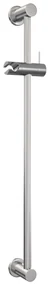 Brauer Brushed Carving thermostatische douchekraan met glijstang en staafhanddouche RVS geborsteld PVD