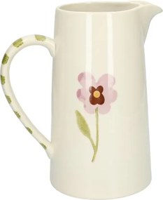 Kan, steengoed, viooltjes, 1,75 liter