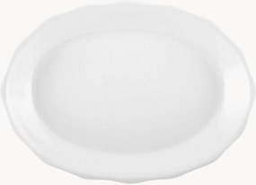 Ovale borden Festonato van porselein, 2-delig