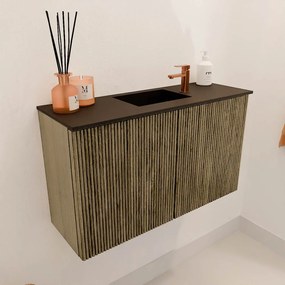 Mondiaz Joya 70cm toiletmeubel dusk met wastafel faye midden 1 kraangat urban