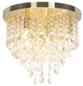 Klassieke plafondlamp goud/messing 35 cm - Medusa Art Deco, Klassiek / Antiek G9 rond Binnenverlichting Lamp