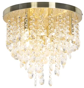 Klassieke plafondlamp goud/messing 35 cm - Medusa Art Deco, Klassiek / Antiek G9 rond Binnenverlichting Lamp