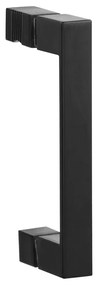 Brauer JC profielloze douchecabine 120x100cm 3-delig dubbel draaibaar zwart mat