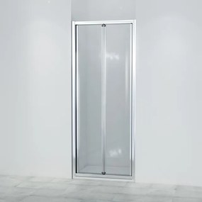 Saniclass Fold Vouwdeur - 80x190cm - 6mm veiligheidsglas - alu profiel - anti kalk - chroom SW8415