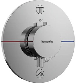 HansgroheShowerSelect Comfort Safbouwdeel v. inbouw douchekraan thermostatisch m. 2 functiesrondchroom 15554000