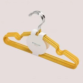 6-delige Set Metalen Hangers Anttal Kids Mosterd - Sklum