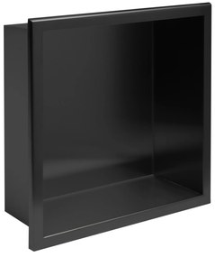 bathroom shelf 30x30 matte black