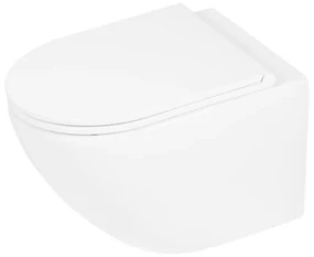Differnz wand toilet rimless/zitting mat wit