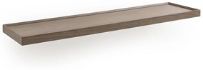 Wandplank in grijs eik L100 cm, Tidder