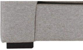 Goossens Hoekbank Lucca Met Chaise Longue grijs, stof, 2,5-zits, stijlvol landelijk met chaise longue links