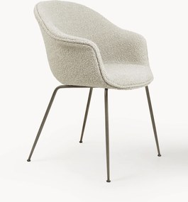 Armstoel Bat van bouclé