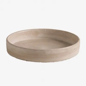Decoratieve Schaal In Cement Geldart Ø28 Cm - Sklum