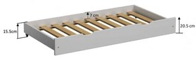 Peuter Natuurlijk Uitschuifbaar eenpersoonsbed met onderschuifbed - Leo voor kinderen Kinderen Peuter Junior 5056231724975 Children's Beds Home, 180x9