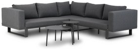 Hoek loungeset 5 personen Aluminium/Outdoor textiel Grijs  Lifestyle Garden Furniture Club/Pacific